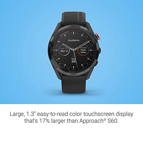 Renewed Garmin Approach S62 Golf GPS Watch, Black