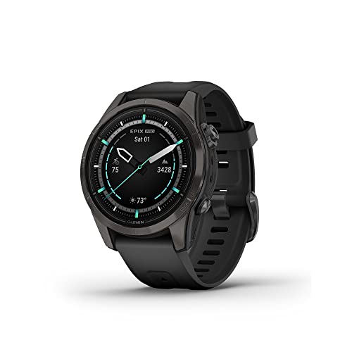 Garmin Epix Pro 42mm Sapphire Golf Smartwatch, Black