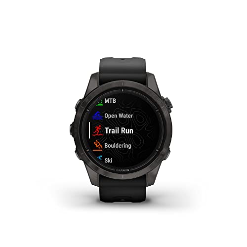 Garmin Epix Pro 42mm Sapphire Golf Smartwatch, Black