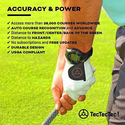 TecTecTec ULT-G Golf GPS Watch - Stylish & Lightweight