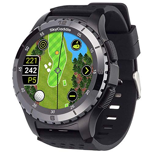 SkyCaddie LX5C Golf GPS Watch, Black, Ceramic Bezel