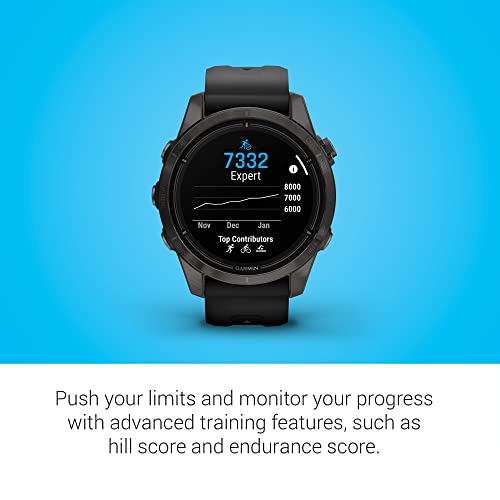 Garmin Epix Pro 42mm Sapphire Golf Smartwatch, Black