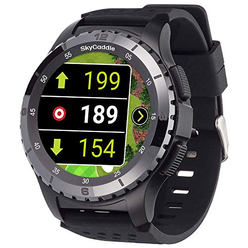 SkyCaddie LX5C Golf GPS Watch, Black, Ceramic Bezel