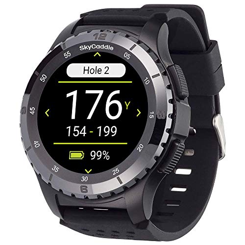 SkyCaddie LX5C Golf GPS Watch, Black, Ceramic Bezel