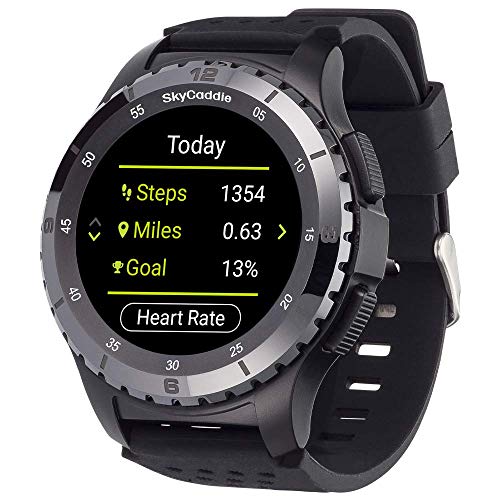 SkyCaddie LX5C Golf GPS Watch, Black, Ceramic Bezel
