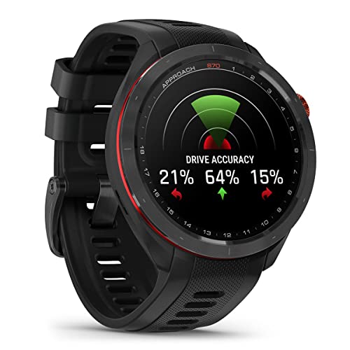 Garmin Approach S70 Premium Golf GPS Smartwatch Bundle