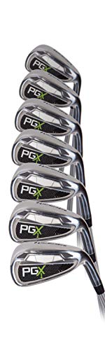 PGX Single Length Iron Set, 7 Clubs, Silver/Black