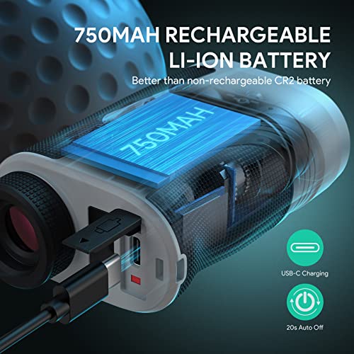 THGOLF USB C Golf Rangefinder with Slope