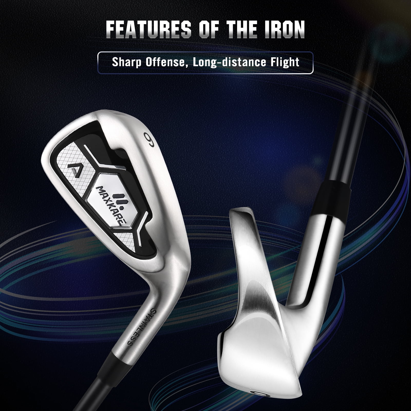 13-Piece Golf Clubs with Stand Bag