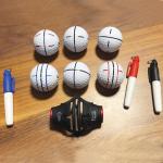 Premium Quality 360-Degree Golf Ball Marker Stencil Kit
