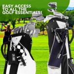 Golf Essentials Kit with Towel, Cleaning Brush, and More
