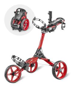 CaddyTek CaddyLite Red Compact Golf Push Cart