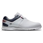 FootJoy Pro|SL Golf Shoe, White/Navy/Red, Men's Size 12