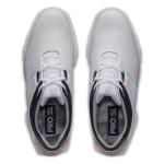 FootJoy Pro|SL Golf Shoe, White/Navy/Red, Men's Size 12