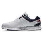 FootJoy Pro|SL Golf Shoe, White/Navy/Red, Men's Size 12