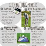 Golf Putting Alignment Mirror with Carry Bag & Trainer