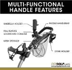 Pro Golf S20 3-Wheel Push Cart with Accessories