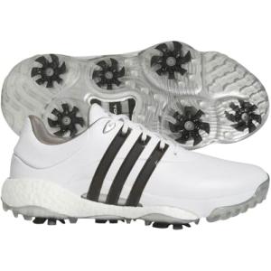 adidas Tour360 22 Golf Shoes, White/Black/Silver, Men's 10.5