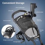 CaddyTek Explorer V8 Golf Push Cart - Dark Grey