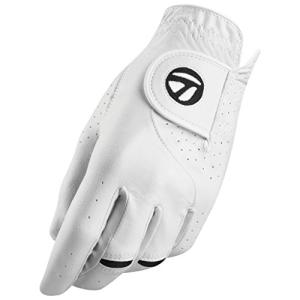 TaylorMade Stratus Tech Golf Glove - White, Left Hand-Large