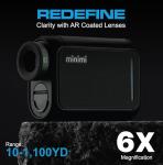 CaddyTalk Minimi NR Golf Laser Rangefinder (Black)