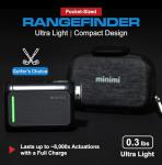 CaddyTalk Minimi NR Golf Laser Rangefinder (Black)