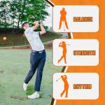 Orange Whip Golf Swing Trainer Aid, Patented Counterbalanced Golf Swing Aid, Made in The USA, 47"
