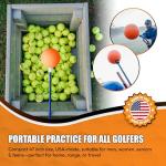 Orange Whip Golf Swing Trainer Aid, Patented Counterbalanced Golf Swing Aid, Made in The USA, 47"
