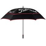 Titleist Tour Golf Umbrella in Black/Black/Red Theme