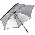 Titleist Tour Golf Umbrella in Black/Black/Red Theme