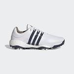 adidas Tour360 22 Golf Shoes, White/Silver/Blue, Size 10.5