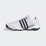 adidas Tour360 22 Golf Shoes, White/Silver/Blue, Size 10.5