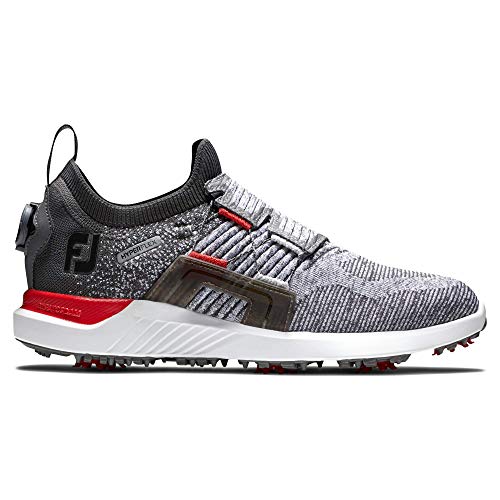 FootJoy Men's Hyperflex Boa Golf Shoe - Charcoal/Grey/Red