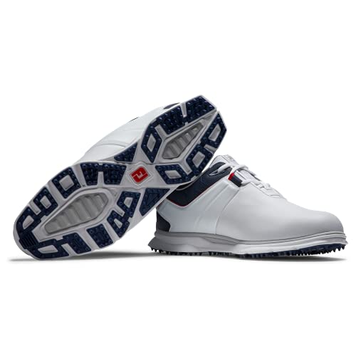 FootJoy Pro|SL Golf Shoe, White/Navy/Red, Men's Size 12