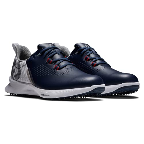 FootJoy Men's FJ Fuel Golf Shoe, Navy/White/Red, Size 9