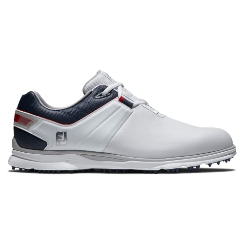 FootJoy Pro|SL Golf Shoe, White/Navy/Red, Men's Size 12