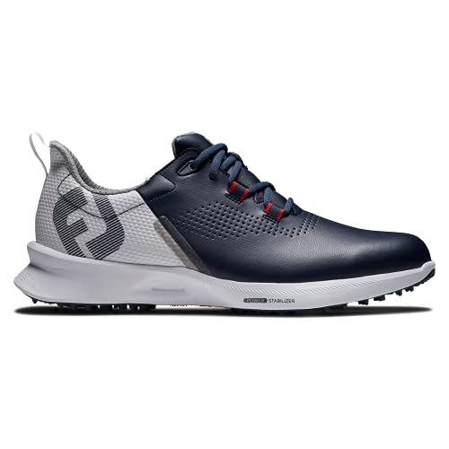 FootJoy Men's FJ Fuel Golf Shoe, Navy/White/Red, Size 9