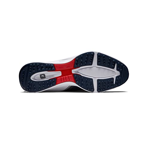 FootJoy Men's FJ Fuel Golf Shoe, Navy/White/Red, Size 9