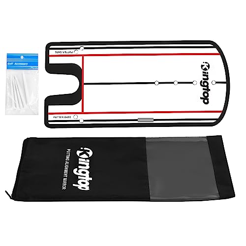 Portable Golf Putting Alignment Mirror for Swing Training