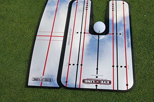 Large Putting Alignment Shoulder Mirror for Improved Putting Setup