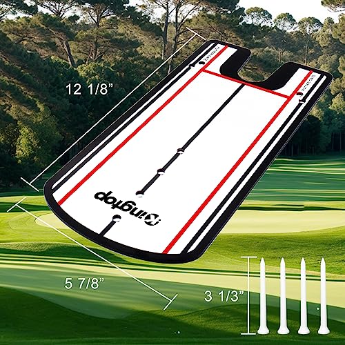 Portable Golf Putting Alignment Mirror for Swing Training