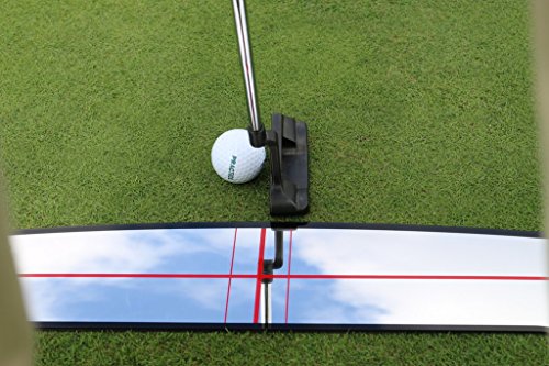 Large Putting Alignment Shoulder Mirror for Improved Putting Setup