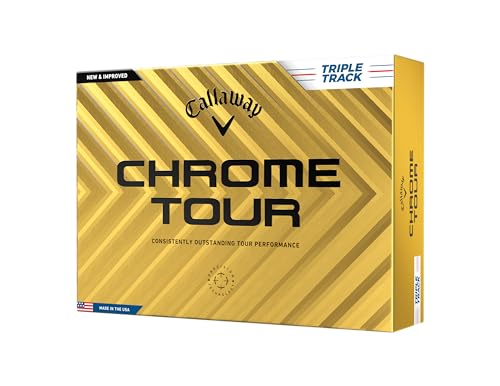 CALLAWAY Chrome Tour Golf Balls (White, Triple Track)