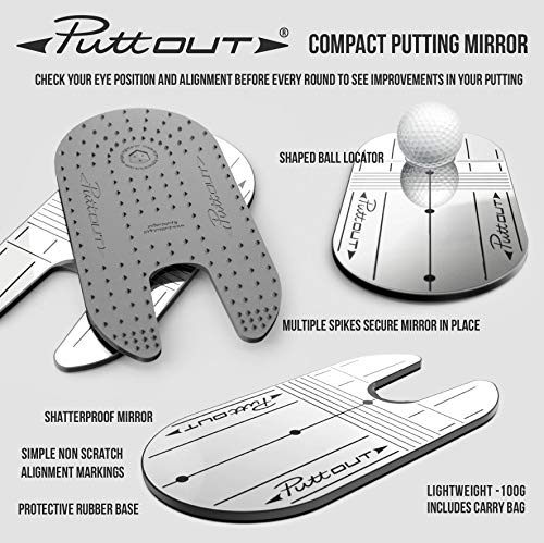 Compact Putting Mirror for Perfect Putts