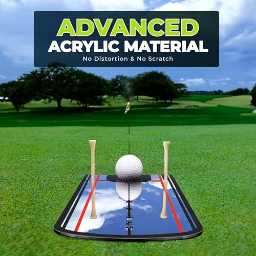 Golf Putting Alignment Mirror with Carry Bag & Trainer