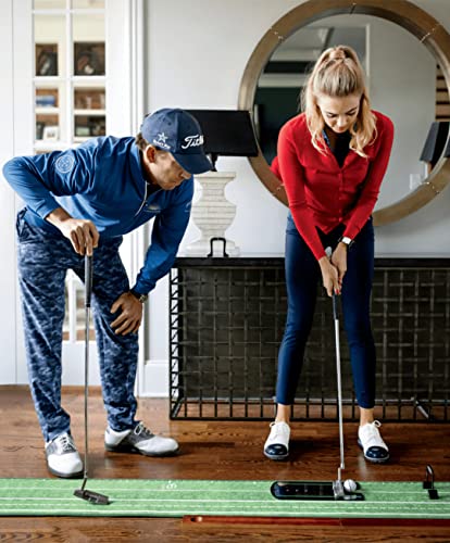 Professional Golf Putting Mirror with Portable Aid and Towel