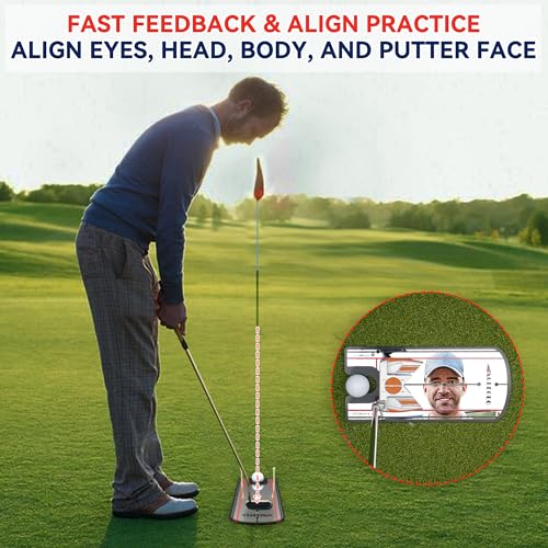EagleGlo Golf Putting Mirror - Putter Training Aid