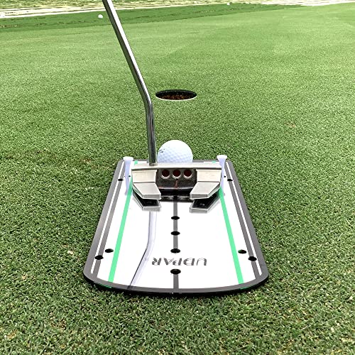 UDPARSCO Portable Golf Putting Alignment Mirror - 12 x 6 Inches