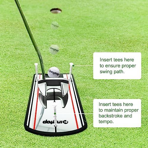 Portable Golf Putting Alignment Mirror for Swing Training