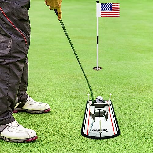 Portable Golf Putting Alignment Mirror for Swing Training